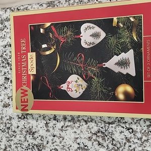 Spode Christmas tree ornaments set of 3